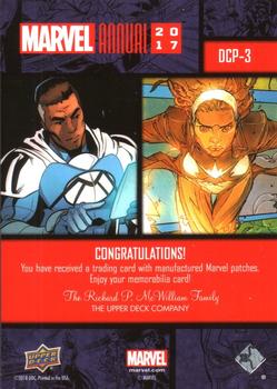 2017 Upper Deck Marvel Annual - Dual Comic Patches #DCP-3 Spectrum / Blue Marvel Back