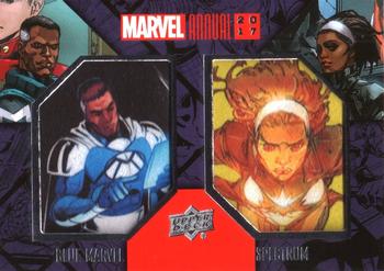 2017 Upper Deck Marvel Annual - Dual Comic Patches #DCP-3 Spectrum / Blue Marvel Front