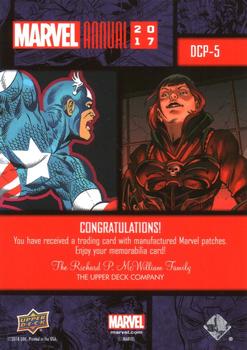 2017 Upper Deck Marvel Annual - Dual Comic Patches #DCP-5 Captain America / Madame Hydra Back