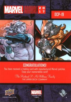 2017 Upper Deck Marvel Annual - Dual Comic Patches #DCP-19 Thor Odinson / Thor Back