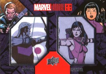 2017 Upper Deck Marvel Annual - Dual Comic Patches #DCP-20 Hawkeye / Hawkeye Front