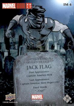 2017 Upper Deck Marvel Annual - In Memoriam #IM-4 Jack Flag Back