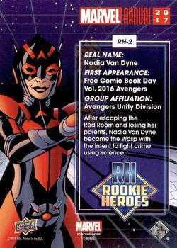 2017 Upper Deck Marvel Annual - Rookie Heroes #RH-2 Wasp Back
