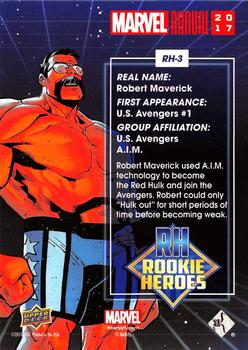 2017 Upper Deck Marvel Annual - Rookie Heroes #RH-3 Red Hulk Back