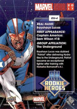 2017 Upper Deck Marvel Annual - Rookie Heroes #RH-4 Patriot Back