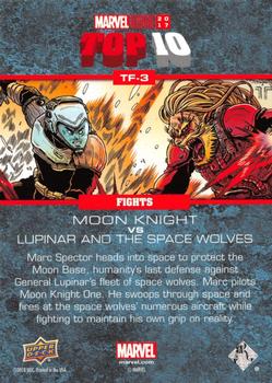 2017 Upper Deck Marvel Annual - Top 10 Fights #TF-3 Moon Knight / Lupinar And the Space Wolves Back