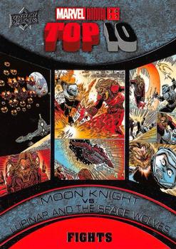 2017 Upper Deck Marvel Annual - Top 10 Fights #TF-3 Moon Knight / Lupinar And the Space Wolves Front