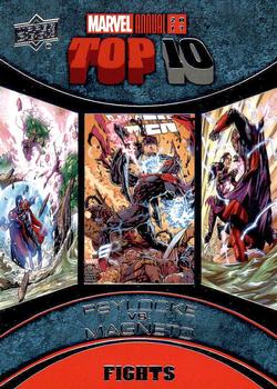 2017 Upper Deck Marvel Annual - Top 10 Fights #TF-9 Magneto / Psylocke Front