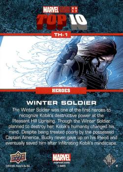 2017 Upper Deck Marvel Annual - Top 10 Heroes #TH-1 Winter Soldier Back