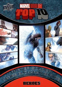 2017 Upper Deck Marvel Annual - Top 10 Heroes #TH-1 Winter Soldier Front