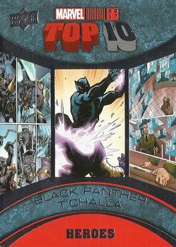 2017 Upper Deck Marvel Annual - Top 10 Heroes #TH-8 Black Panther Front