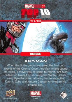 2017 Upper Deck Marvel Annual - Top 10 Heroes #TH-10 Ant-Man Back