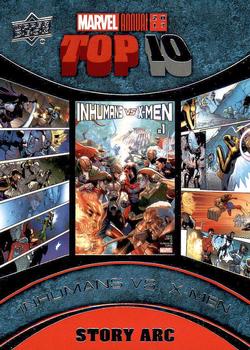2017 Upper Deck Marvel Annual - Top 10 Story Arcs #TS-2 Inhumans vs. X-Men Front