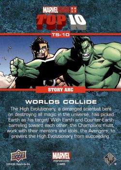 2017 Upper Deck Marvel Annual - Top 10 Story Arcs #TS-10 Worlds Collide Back