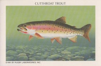 1991 Rugby Laboratories American Heritage Wildlife Series 11 #8 Cutthroat Trout Front