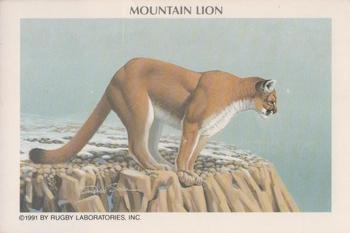 1991 Rugby Laboratories American Heritage Wildlife Series 11 #9 Mountain Lion Front