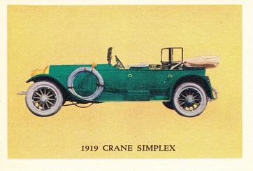 1959 Parkhurst Old Time Cars (V339-16) #48 1919 Crane Simplex Front