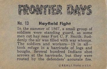 1956 Parkhurst Frontier Days (V339-5) #13 Hayfield Fight Back