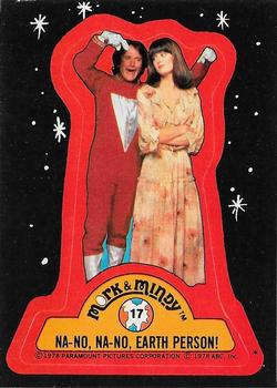 1978 O-Pee-Chee Mork & Mindy - Stickers #17 Na-No, Na-No, Earth Person! Front
