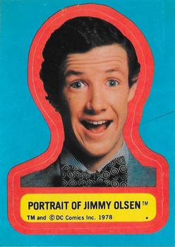 1978 O-Pee-Chee Superman: The Movie - Stickers #NNO Portrait of Jimmy Olsen Front