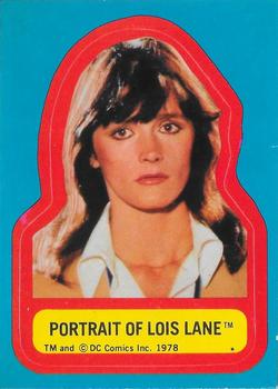 1978 O-Pee-Chee Superman: The Movie - Stickers #NNO Portrait of Lois Lane Front