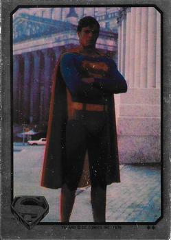 1978 O-Pee-Chee Superman: The Movie - Foil Stickers #NNO Arms Crossed Front