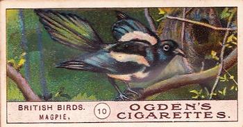 1905 Ogden's British Birds #10 Magpie Front