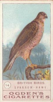 1905 Ogden's British Birds #14 The Sparrow-Hawk Front