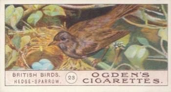 1905 Ogden's British Birds #23 Hedge-Sparrow Front