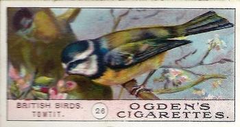 1905 Ogden's British Birds #26 Tom-Tit Front