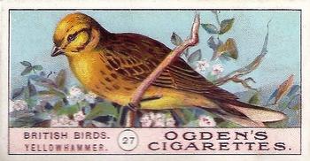 1905 Ogden's British Birds #27 Yellow Hammer Front