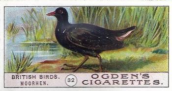 1905 Ogden's British Birds #32 Moorhen Front