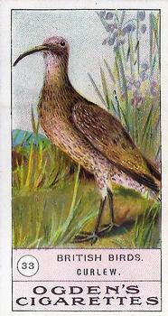 1905 Ogden's British Birds #33 Curlew Front