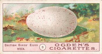 1908 Ogden's Cigarettes British Birds' Eggs #3 Wren Front