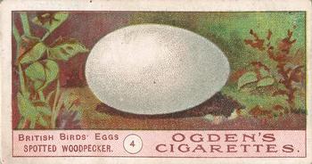 1908 Ogden's Cigarettes British Birds' Eggs #4 Spotted Woodpecker Front