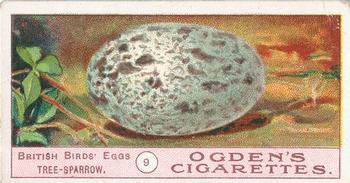 1908 Ogden's Cigarettes British Birds' Eggs #9 Tree Sparrow Front