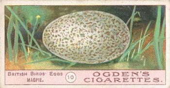1908 Ogden's Cigarettes British Birds' Eggs #10 Magpie Front