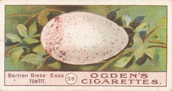 1908 Ogden's Cigarettes British Birds' Eggs #26 Tomtit Front