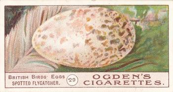 1908 Ogden's Cigarettes British Birds' Eggs #29 Spotted Flycatcher Front