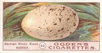 1908 Ogden's Cigarettes British Birds' Eggs #32 Moorhen Front