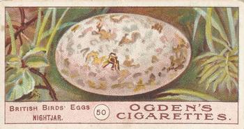 1908 Ogden's Cigarettes British Birds' Eggs #50 Nightjar Front