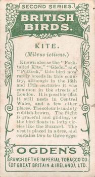 1909 Ogden's British Birds 2nd Series #61 Kite Back