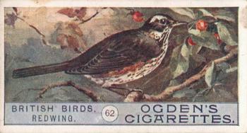 1909 Ogden's British Birds 2nd Series #62 Redwing Front