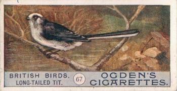 1909 Ogden's British Birds 2nd Series #67 Long-Tailed Tit Front