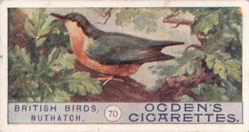 1909 Ogden's British Birds 2nd Series #70 Nuthatch Front