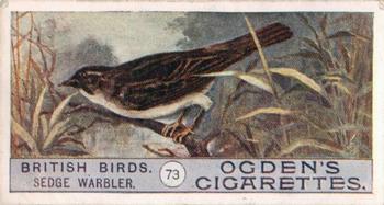 1909 Ogden's British Birds 2nd Series #73 Sedge Warbler Front