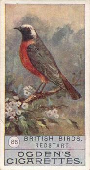1909 Ogden's British Birds 2nd Series #86 Redstart Front