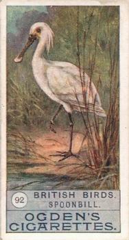 1909 Ogden's British Birds 2nd Series #92 Spoonbill Front