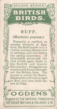 1909 Ogden's British Birds 2nd Series #98 Ruff Back