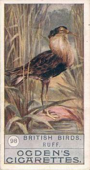 1909 Ogden's British Birds 2nd Series #98 Ruff Front